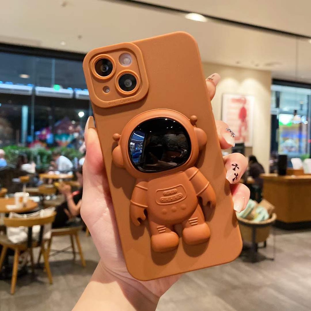 Emlivi Custodia in silicone per iPhone Xr 6,1 pollici, ultra sottile astronauta, custodia morbida in TPU per iPhone Xr resistente agli urti, antigraffio per iPhone Xr, luna astronauten