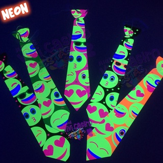 Gravata Balada Neon Emoji – 10 unid