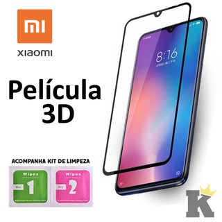 Película de Vidro 3D Anti Queda Xiaomi Redmi 8 Redmi 9 Redmi 9S Poco M3 Redmi Note 8 Redmi Note 8 Pro Redmi Note 9 Xiaomi Mi 8 Xiaomi...