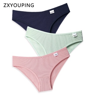 Calcinha De Algodão Cintura Média Feminina Sem Costura Menina Triângulo Macio E Aconchegante Roupa Interior Triangular Mais Tamanho S-XXL Tanga