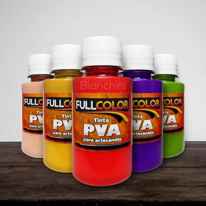 Tinta Pva Fosca Ml Para Artesanato Mdf Fullcolor Unidade Shopee Brasil