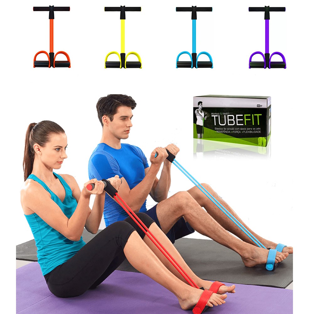 Extensor Elásticos Exercício Academia Ginástica Tensão Apoio Pés Treino Crossfit Fitness Faixa