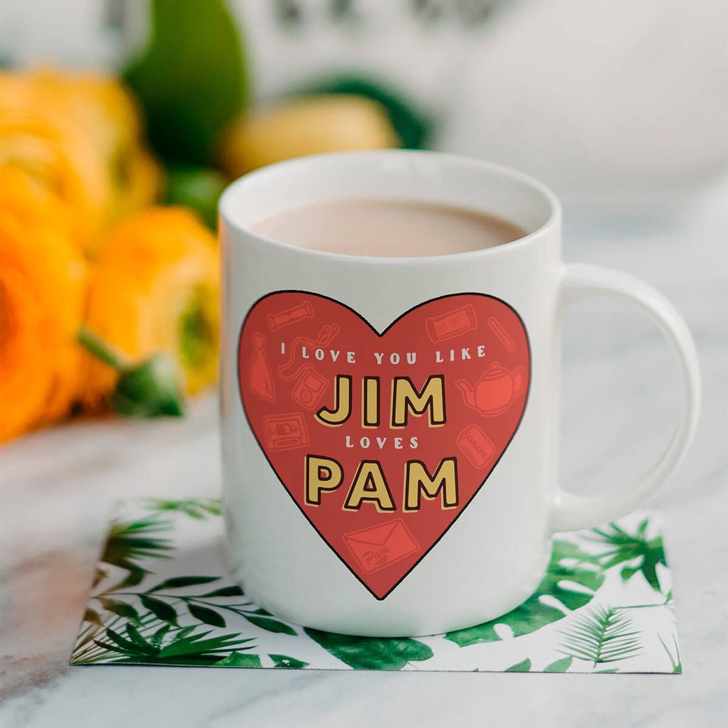 Caneca The Office  Série Jim Loves Pam Casal Namorados
