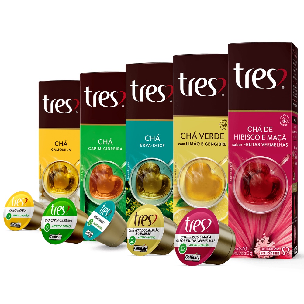 50 Capsulas Tres Coracoes, Cha em Oferta na Shopee