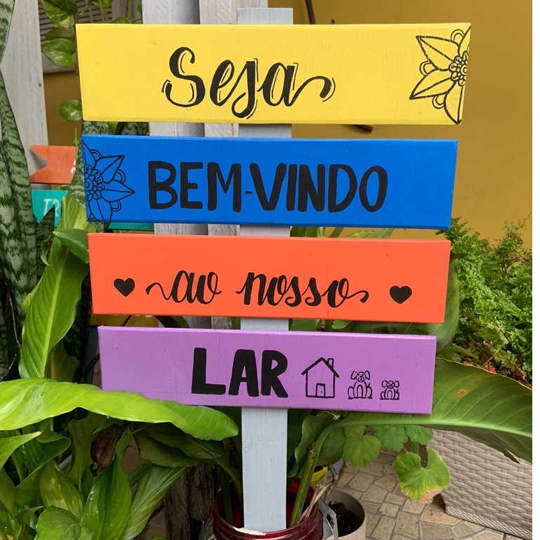 Placa Jardim Decorativa