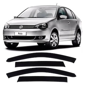 Jogo Calha De Chuva Defletor Polo Sedan 2003 até 2015 -Acrilico Ecoflex 30.017A