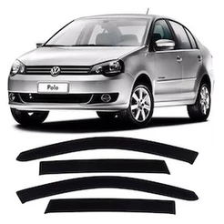 Jogo Calha De Chuva Defletor Polo Sedan 2003 até 2015 -Acrilico Ecoflex 30.017A