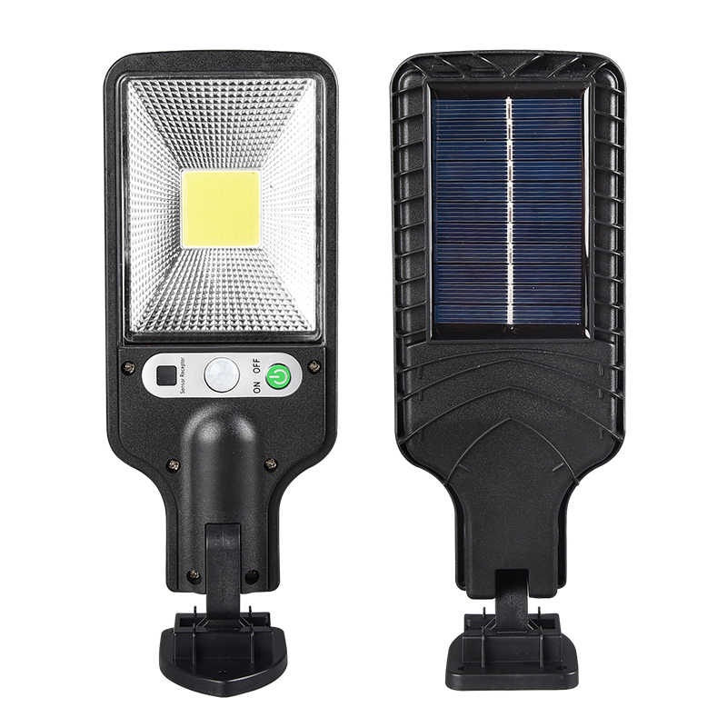 Luminária Refletor Lâmpada Solar Para Quintal Poste Parede Com Sensor de Movimento Presença