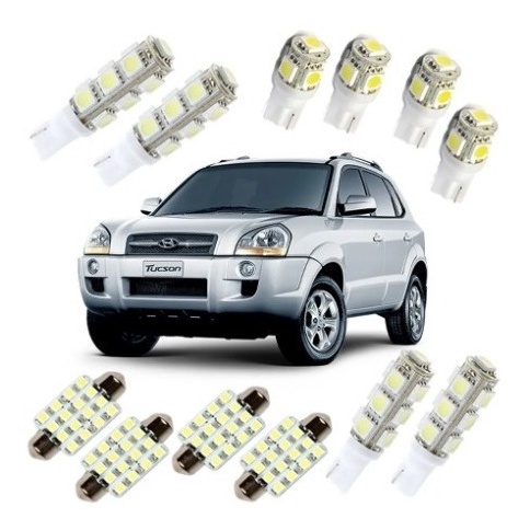 Kit Lampadas Led Tucson Luz Branca Pingo Teto Placa Ré