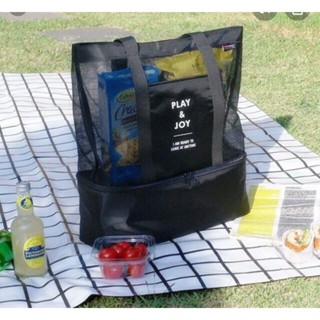 Bolsa Térmica Compartimento Marmita Tela Sacola Dieta Vida Praia Piscina Campo picnique 1992 em Oferta na Shopee