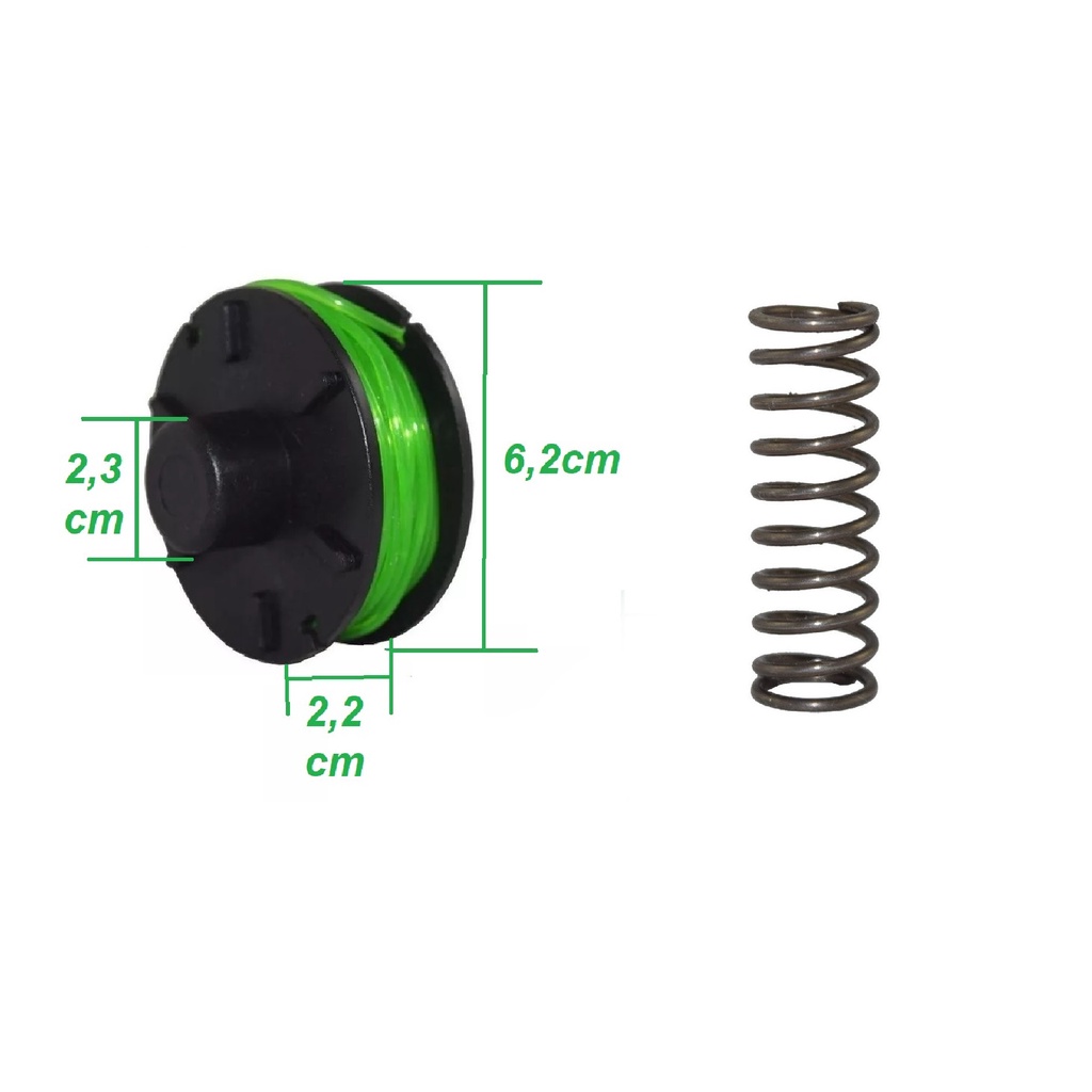 Refil Fio Nylon Carretel Trapp Master 800/1000 Plus + Mola