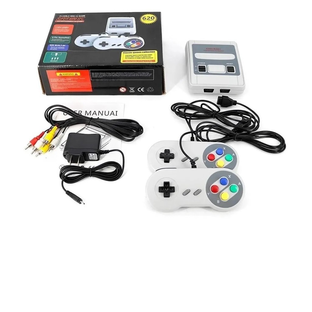 Super mini SFC Nintendo 620 jogos super Mário retro Shopee Brasil
