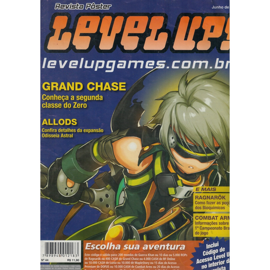 Revista Poster Level Up (grand Chase Chaos) Desconto no Preço