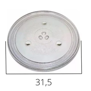 Prato para Microondas 31,5cm Encaixe Trevo