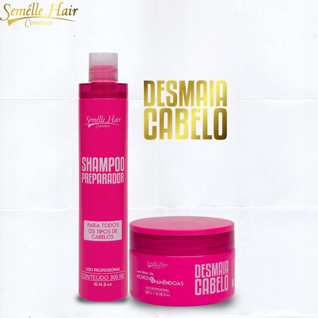 Kit Desmaia Cabelo Semelle Hair Hidrata E Nutre | Shopee Brasil