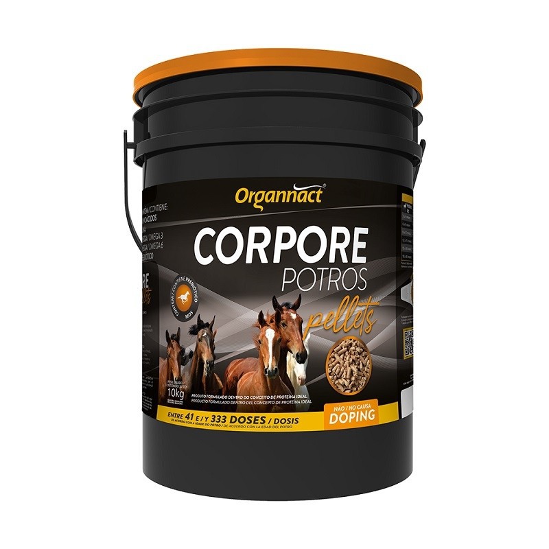 Corpore Potros Pellets - 10 kilos | Suplemento para Cavalos em Crescimento