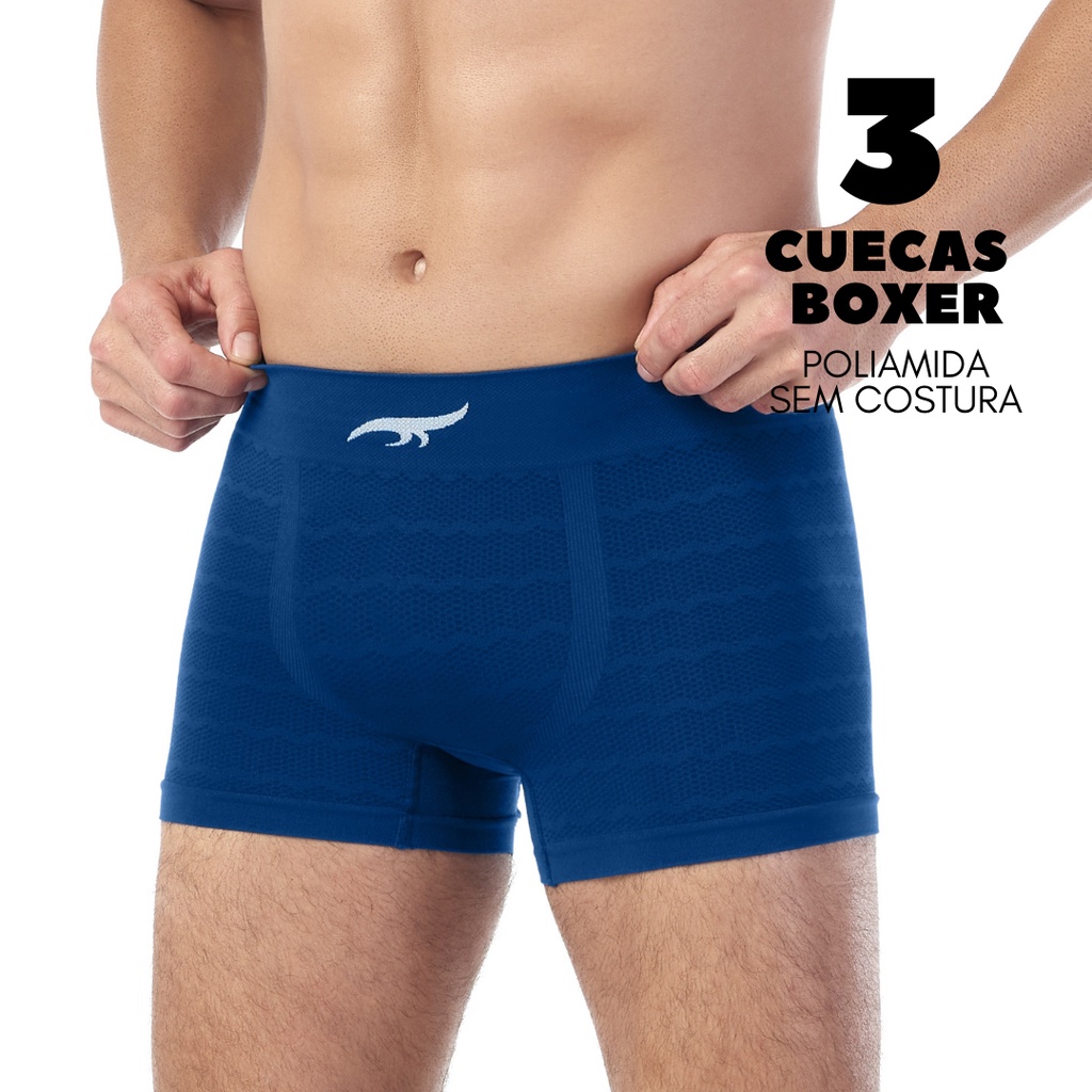 Kit 3 Cuecas Boxer Zee Rucci 1549 Sem Costura Em Poliamidamicrofibra Shopee Brasil 0820