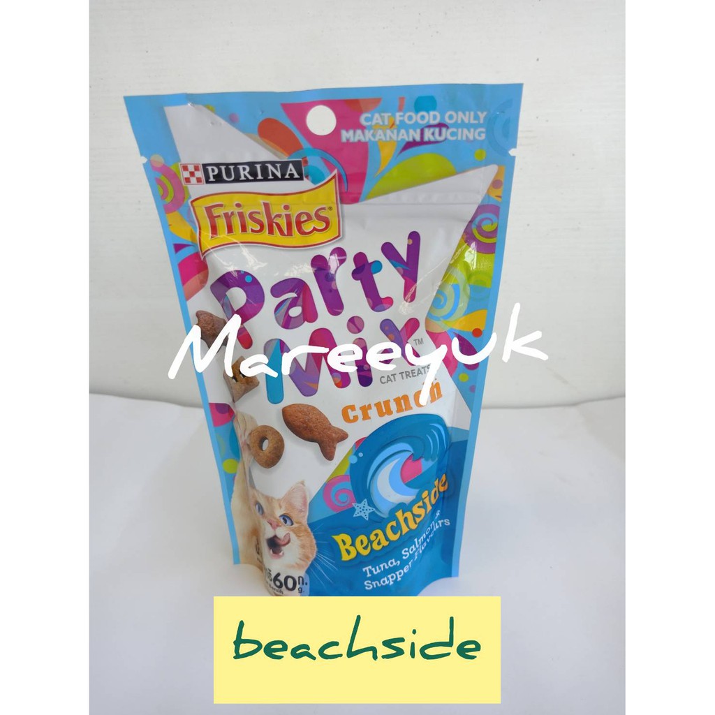 Friskies Party Mix ปาร์ตี้มิกซ์60กรัม(ขนมแมวแบบซอง)