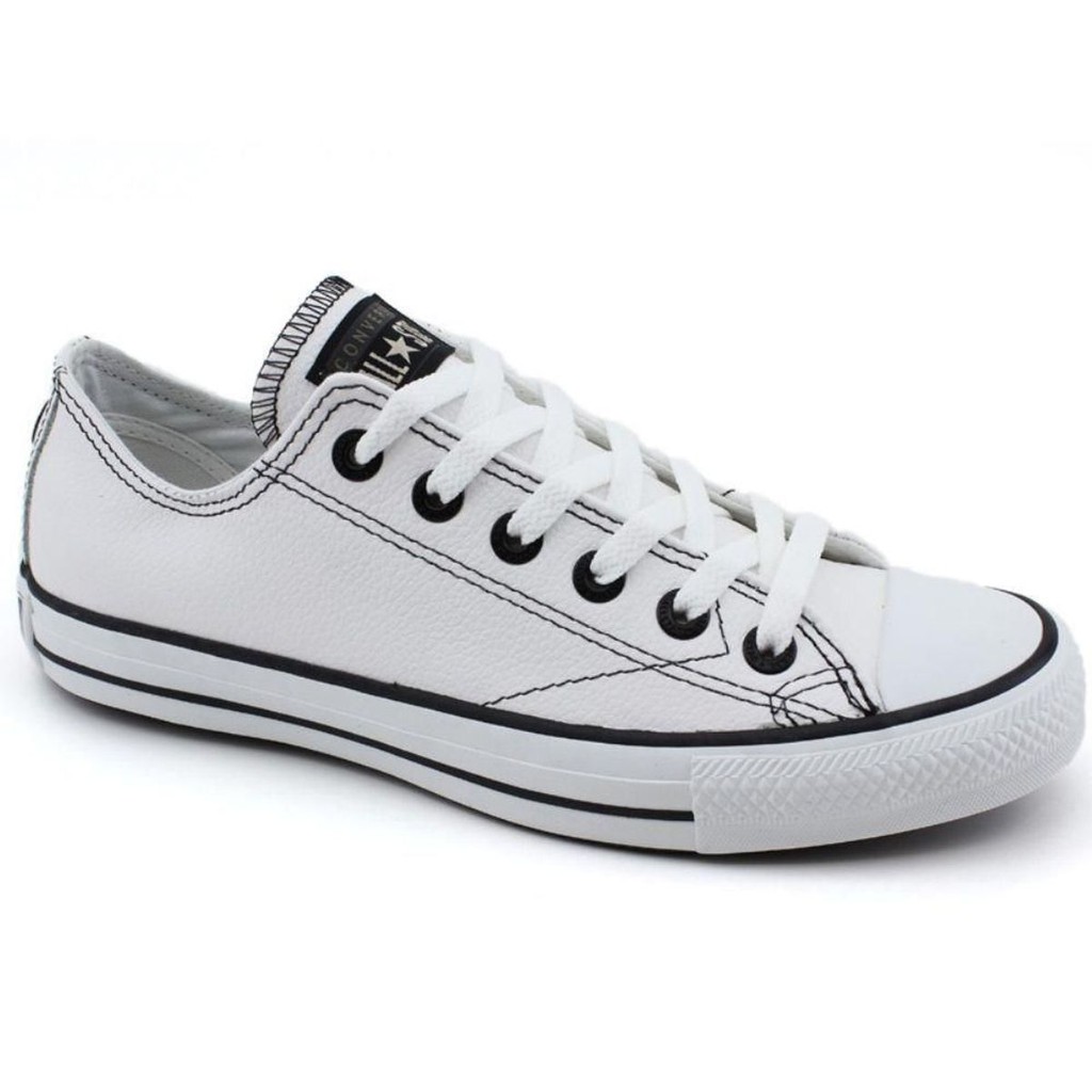 tenis all star branco couro 33