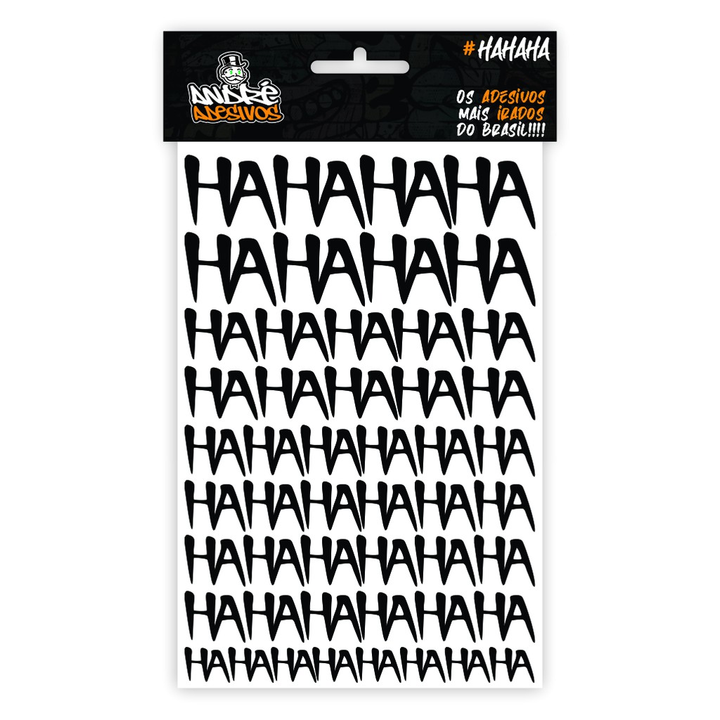 ADESIVOS HAHAHA / RISADA DO CURINGA  / ADESIVO HAHAHA / HAHAHA DO CURINGA