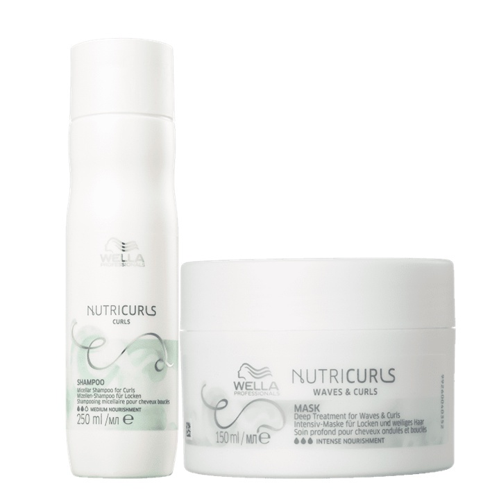 Kit Nutricurls Shampoo 250ml e Máscara 150ml - Wella