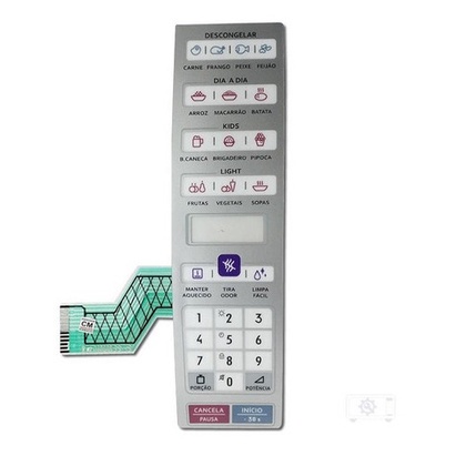 Membrana Teclado Microondas Electrolux Meo44 Meo 44