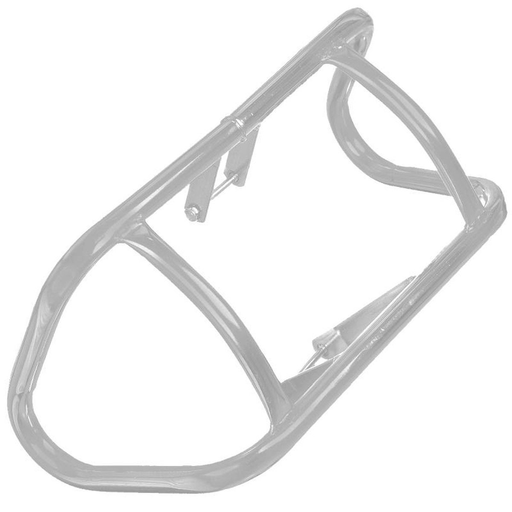 Protetor Motor Francês Mata Cachorro Pro Tork Aço Prata Preto Cromado Honda NXR Bros 150 160 XRE 190 2009-2019 E
