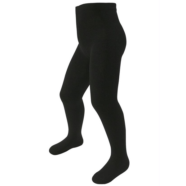 KIT 2 Meia Calça Fio 80 Menino Preta Ou Branca Lisa