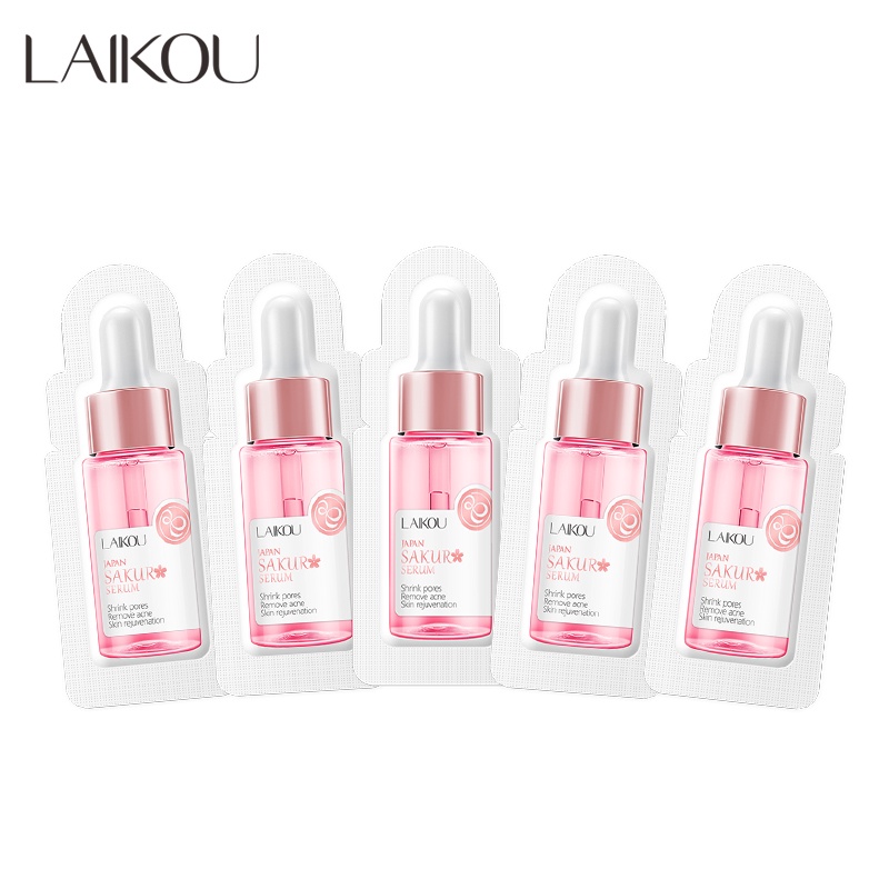 LAIKOU 1.5ml * 5pcs Sakura Skin Rejuvenating Serum Remover Rugas Essência Brilhante Para A Pele - Beauty