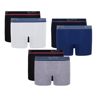 Kit 2 Cuecas Boxer Kids Algodão Com Elastano Ref. 00141-088 LUPO ORIGINAL
