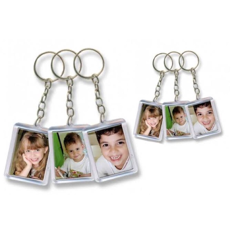 Chaveiro porta retrato 3X4 cm - lembrancinha - 10 unidades- artesanato