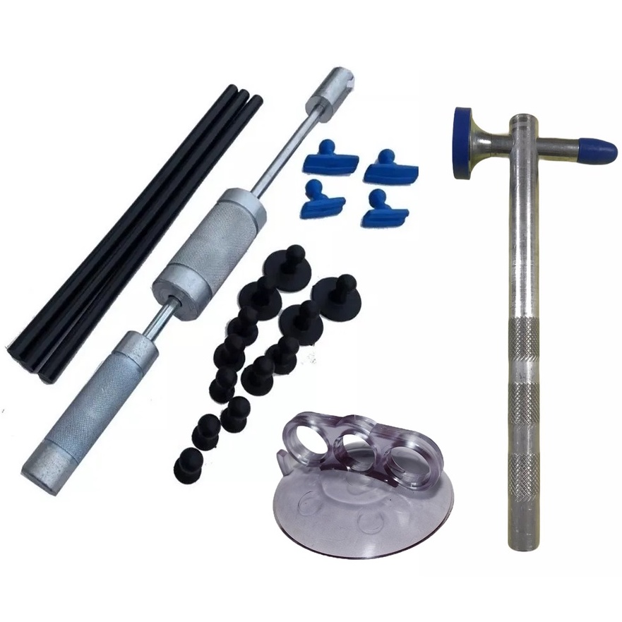 Kit Martelinho Ouro: Repuxadeira  + ventosas + Ventosa Garra + martelinho Alumínio