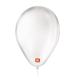 Balão de Festa Basic - Transparente - 6,5" - 50 unidades