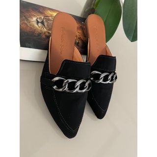 Mule Corrente Feminino Varias Cores Conforto Bico Fino Tendência Moda Feminina Ref.06 em Oferta na Shopee
