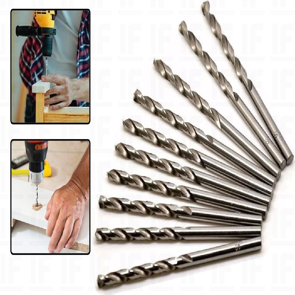 Jogo Brocas Aço Rápido 10 peças para Furadeira Mtx em Oferta na Shopee