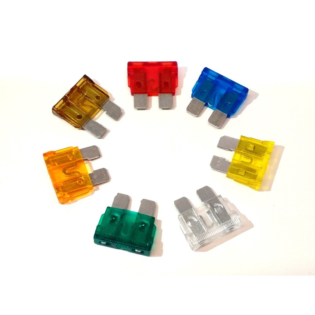 Kit Fusível Lamina 5 10 15 20 25 30 e 40 Amperes 70 Fusíveis Sortido Lâmina Comum Alta Qualidade Automotivo