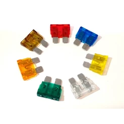 Kit Fusível Lamina 5 10 15 20 25 30 e 40 Amperes 70 Fusíveis Sortido Lâmina Comum Alta Qualidade Automotivo