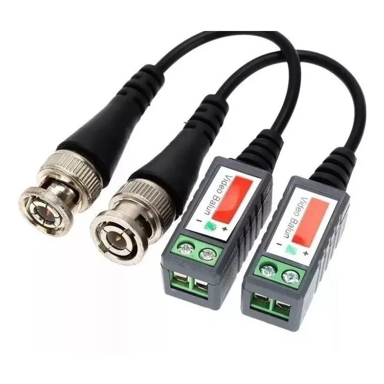 Par De Conector Video Balun P/ Cameras Hd Cvi Tvi Analog PRODUTO NOVO