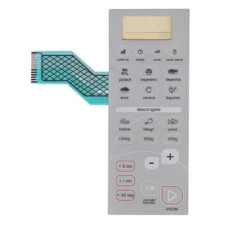 Membrana Teclado Microondas Brastemp Bmc20 Af Bmc 20 Af