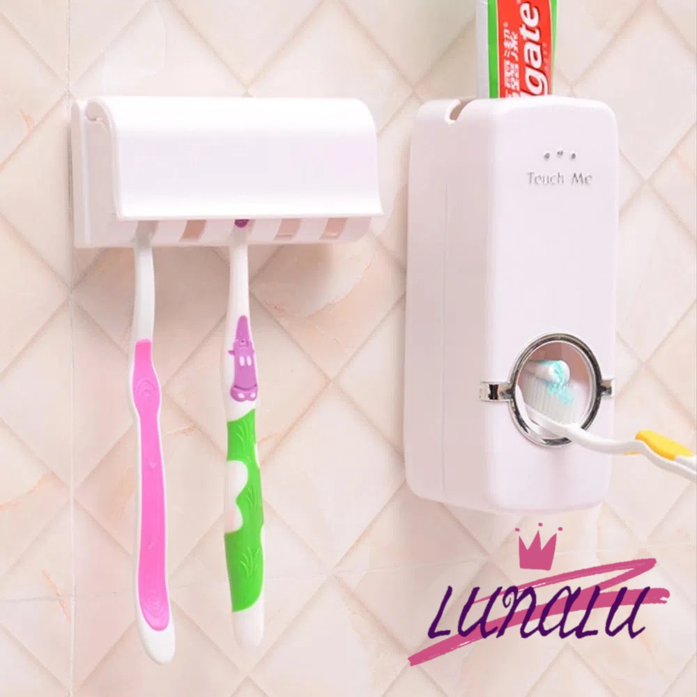 Dispenser Automático Pasta De Dente Creme Dental Porta Escova Com