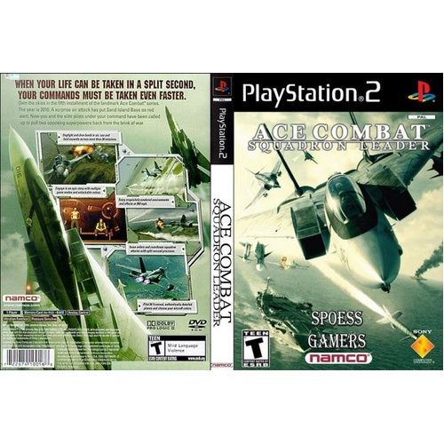 Ace Combat Ps2 Coleção (3 Dvd) Simulador De Avião Pal