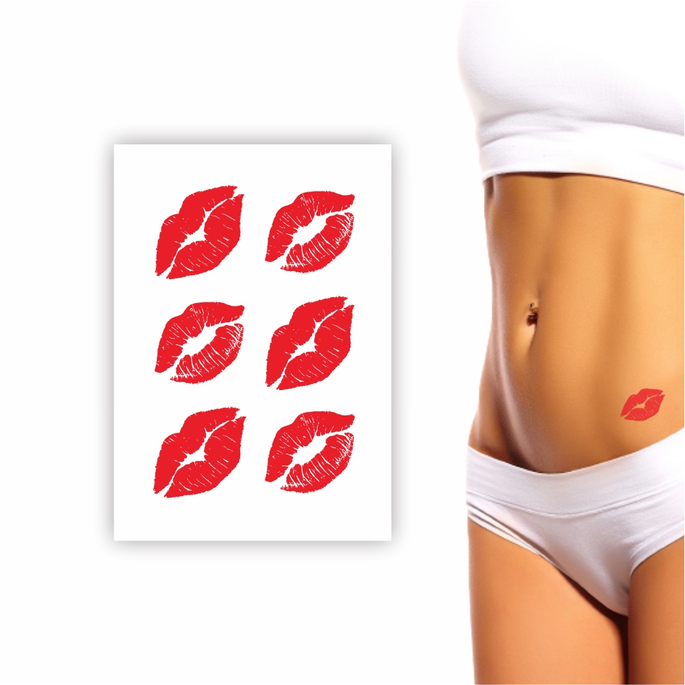 Tatuagem Temporária Íntima Depilação | 10x7cm | 007