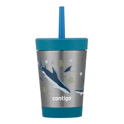 Copo Termico Kids  354 Ml Aço Inox Com Canudo - Contigo