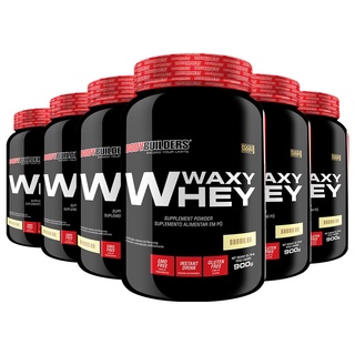 Kit 6x Whey Protein Waxy Whey Pote 900g Para Ganho de Massa Muscular - Bodybuilders
