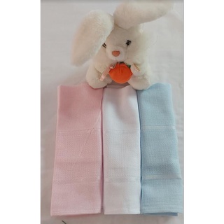 Kit Fraldinha Ponto Cruz com Bainha 30x40 e 30X 75cm Mabber Com Cheirinho de Bebe