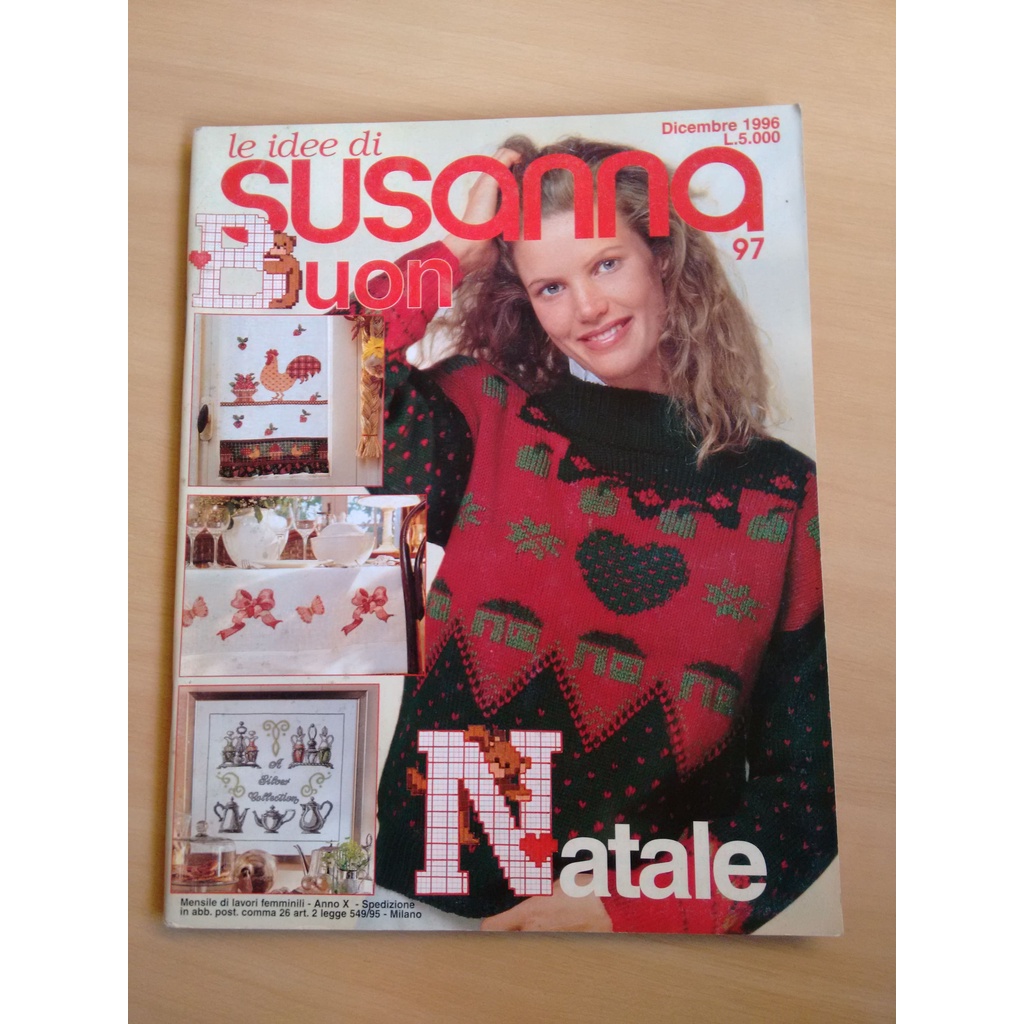 Revista Susanna 97 Natal Ponto Cruz Bordado Moda Casaco 954p