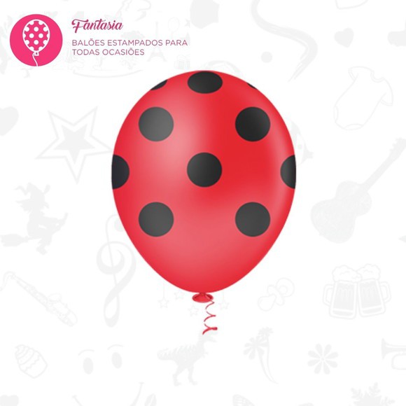 Balão com Bolinhas Poa 25 Unidades — imagem 2 de 2