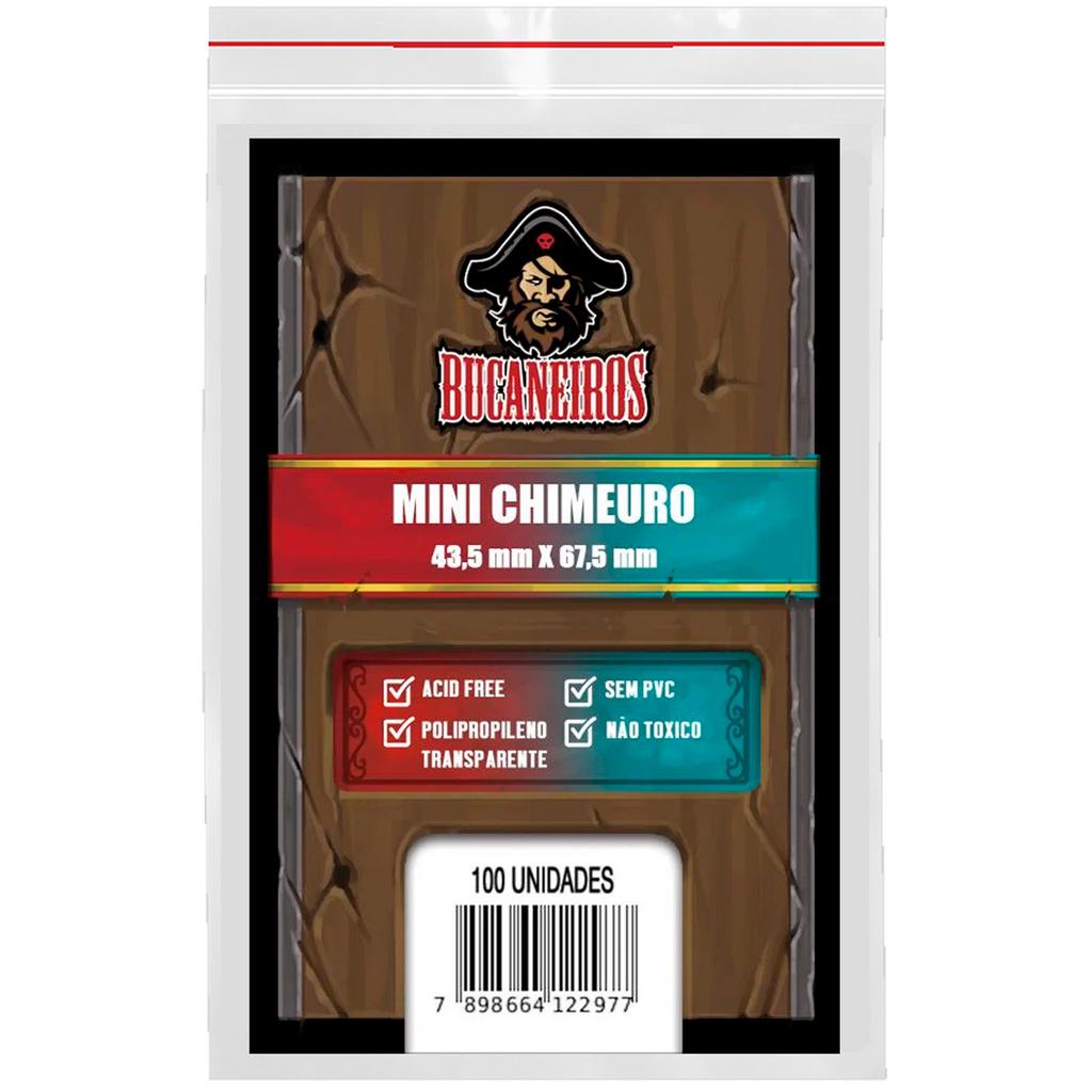 Bucaneiros 100 Sleeves Proteção Mini Chimeuro Catan Nemesis Board Game