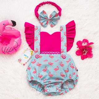 Body Jardineira Flamingo Infantil Kit Mesversario Romper De Bebe Carters Beecost