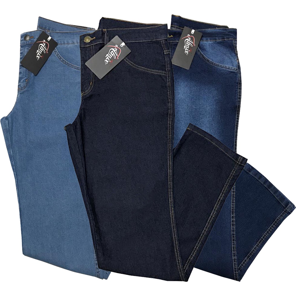 Kit 03 Calças Jeans Masculina